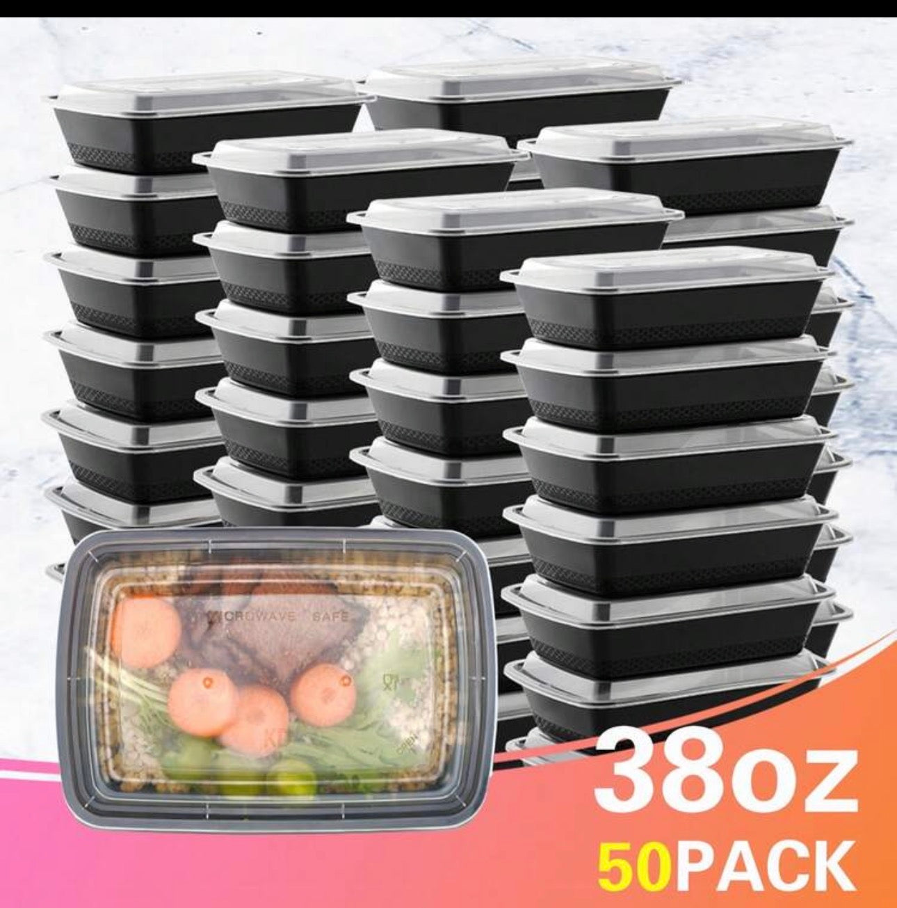 Meal Prep Containers – Microwave & Freezer Safe