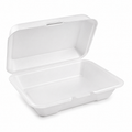 6x9 Foam Hinged Food Containers - 200 Count Case - 1 & 3 Compartments