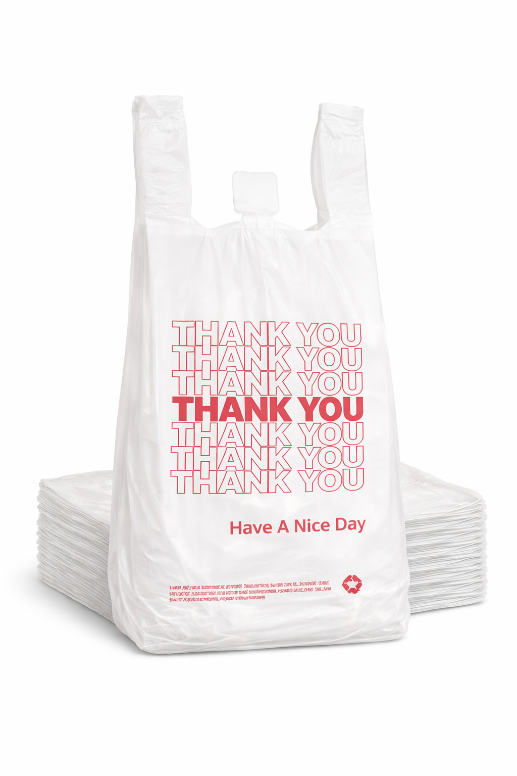 Thank You Plastic Shopping Bags – 1000 Bags