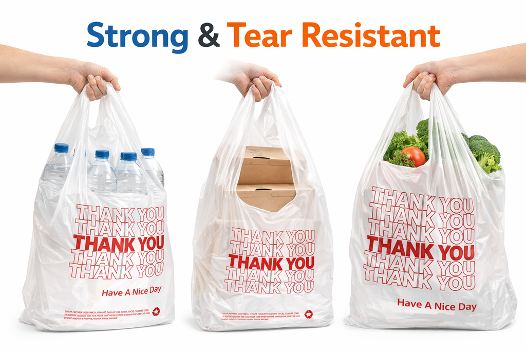 Thank You Plastic Shopping Bags – 1000 Bags