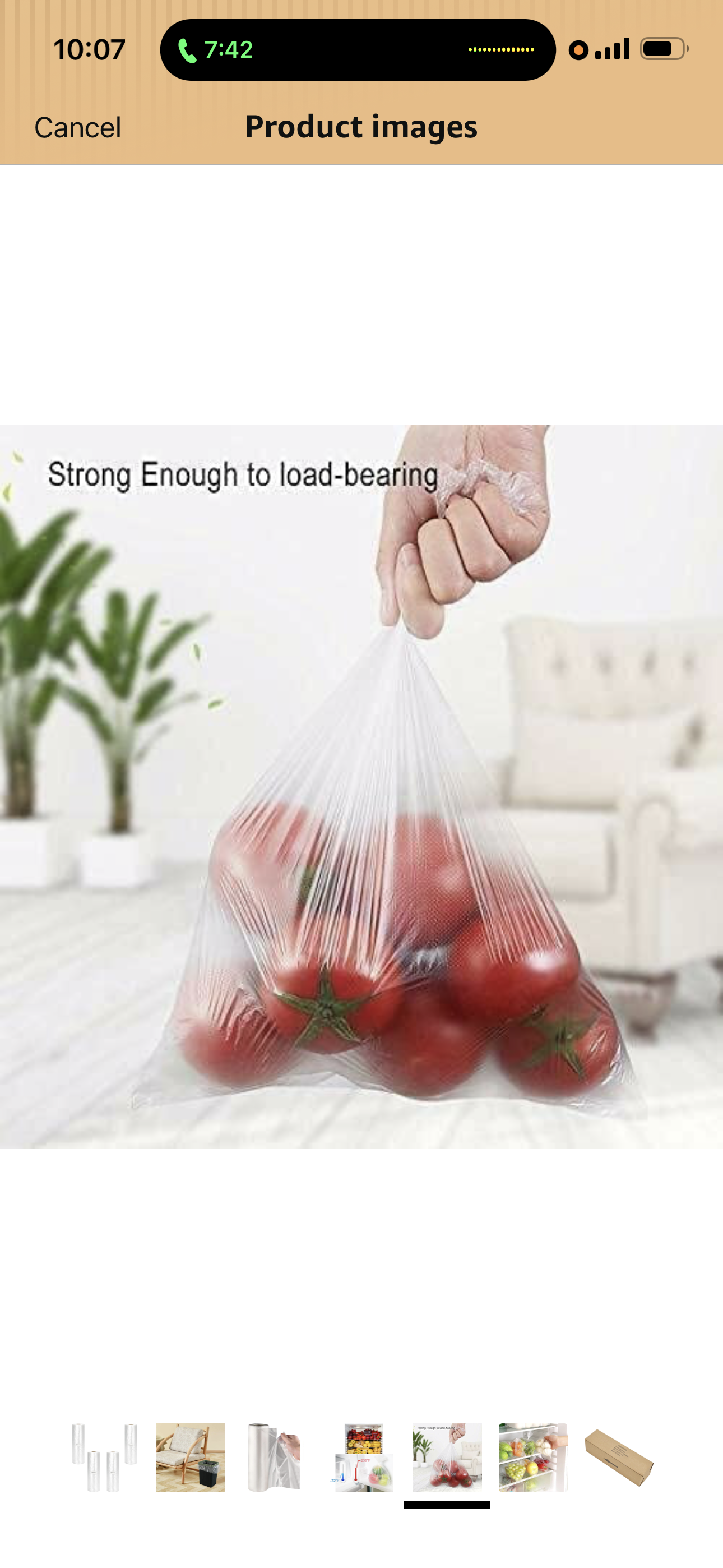 1 Roll Produce Bags 12” x 20” – Clear Food Safe Plastic Bags for Fruits & Vegetables
